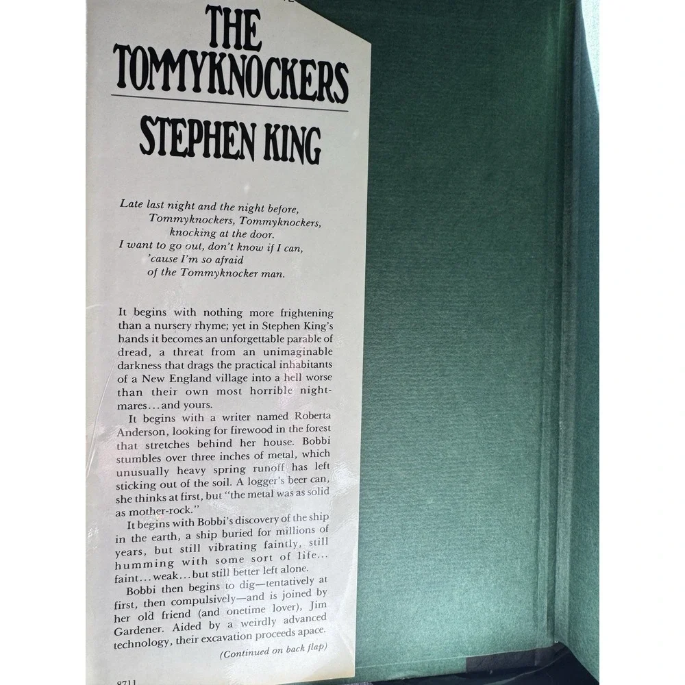 STEPHEN KING TOMMYKNOCKERS 1987 first edition hardcover